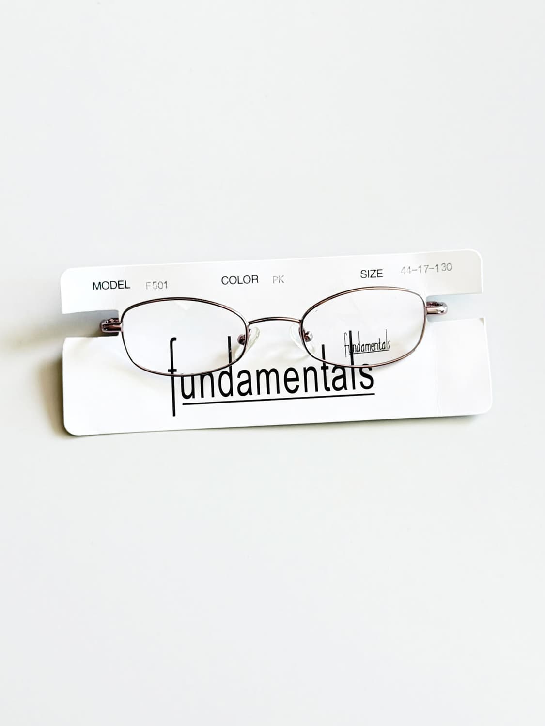 Fundamentals 핑크 슬림 스퀘어 메탈 프레임 빈티지 안경 상품이미지1