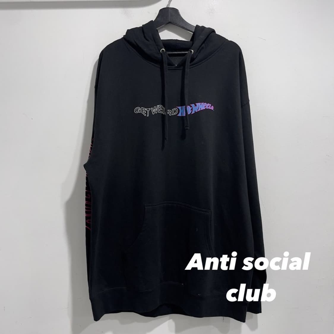 안티소셜클럽 프린팅 후드티 상품이미지1