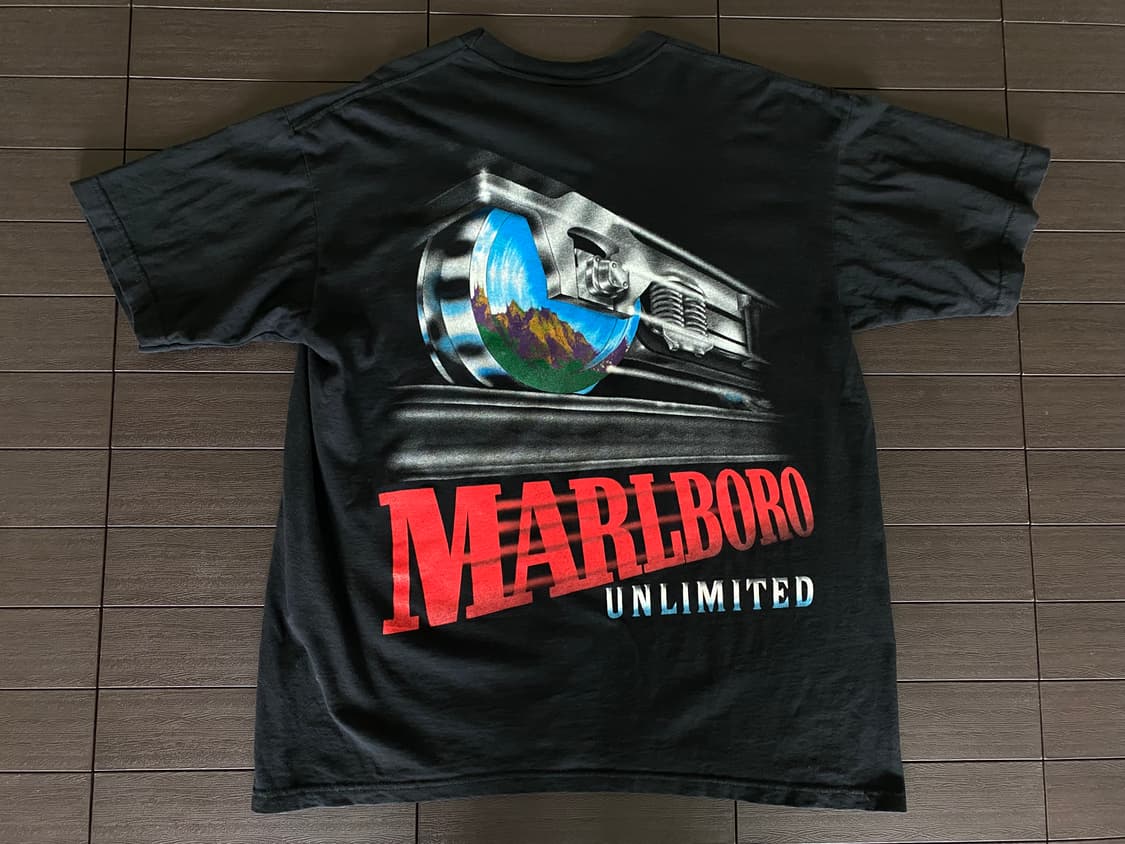 (XL) 90s 빈티지 말보로 트레인 티셔츠 상품이미지1