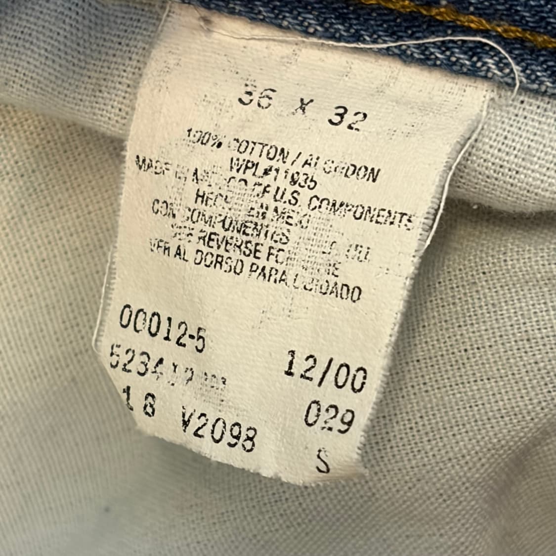 00s 미국 빈티지 애리조나진 청바지 데님팬츠 상품이미지5