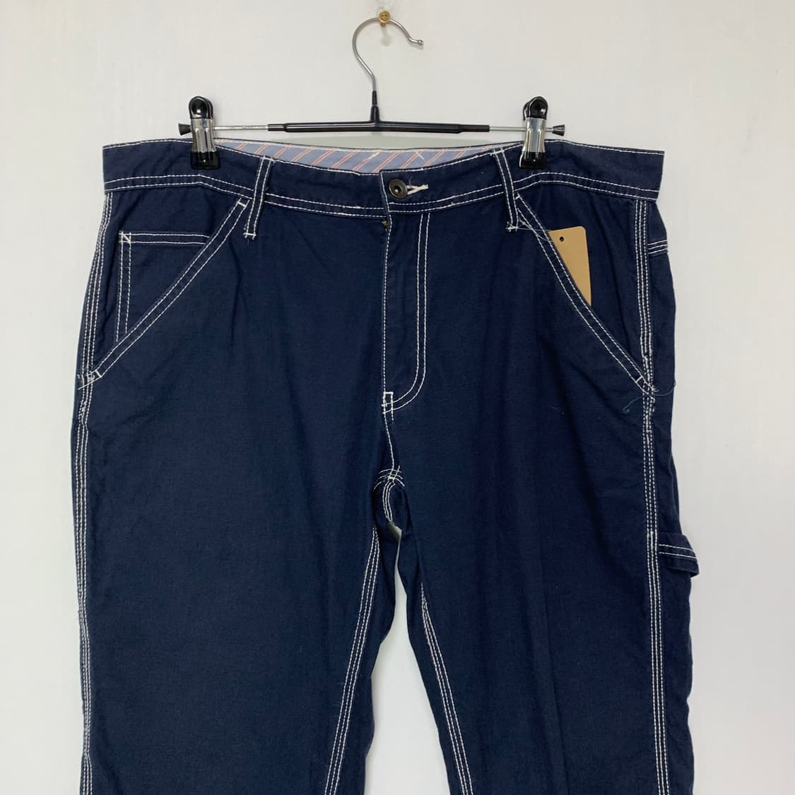 디키즈 빈티지 네이비 스티치 포인트 7부 바이커 팬츠 L 34인치 상품이미지2