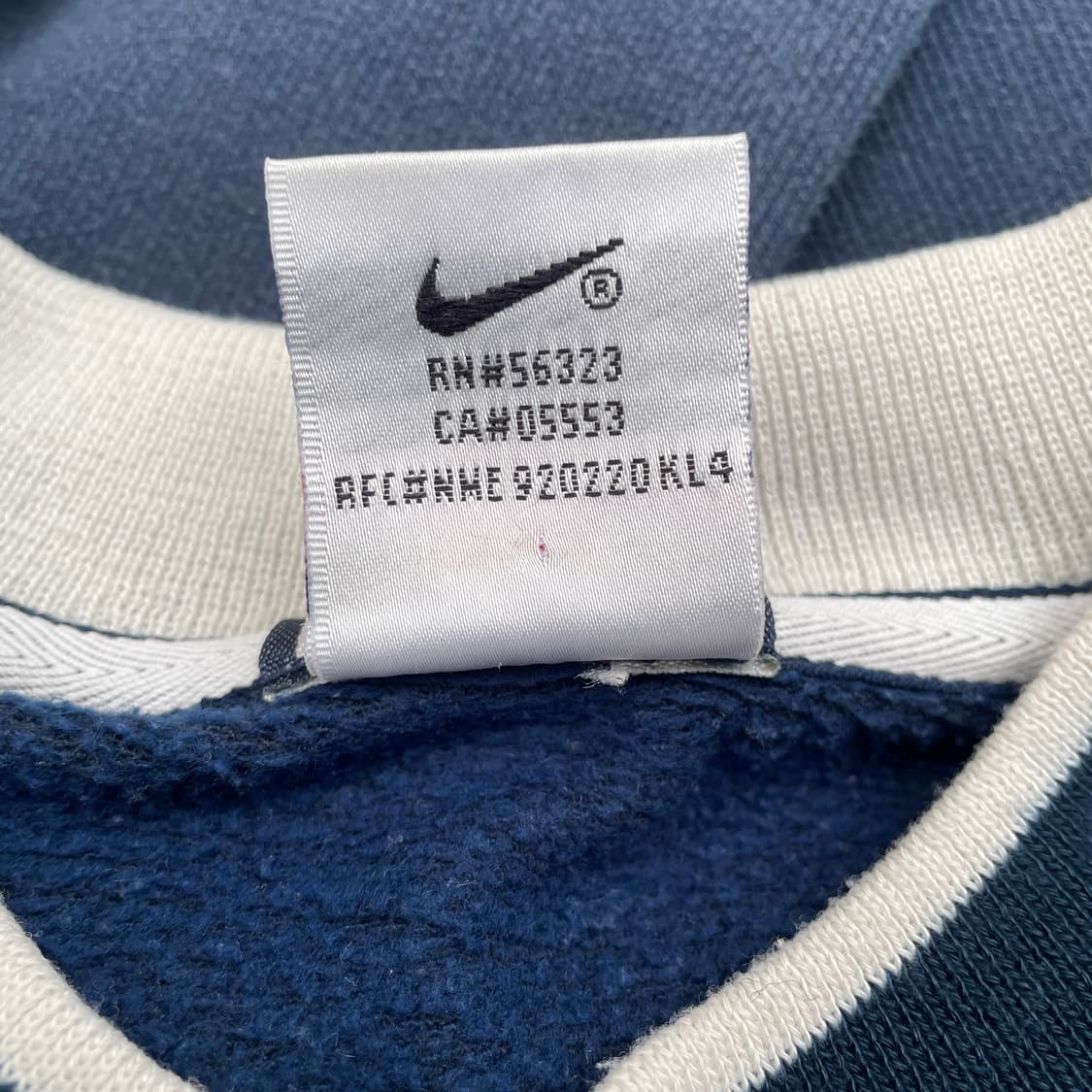 90s 나이키 올드스쿨 센터 스우시 빅로고 자수 맨투맨 스웻셔츠 L 상품이미지6