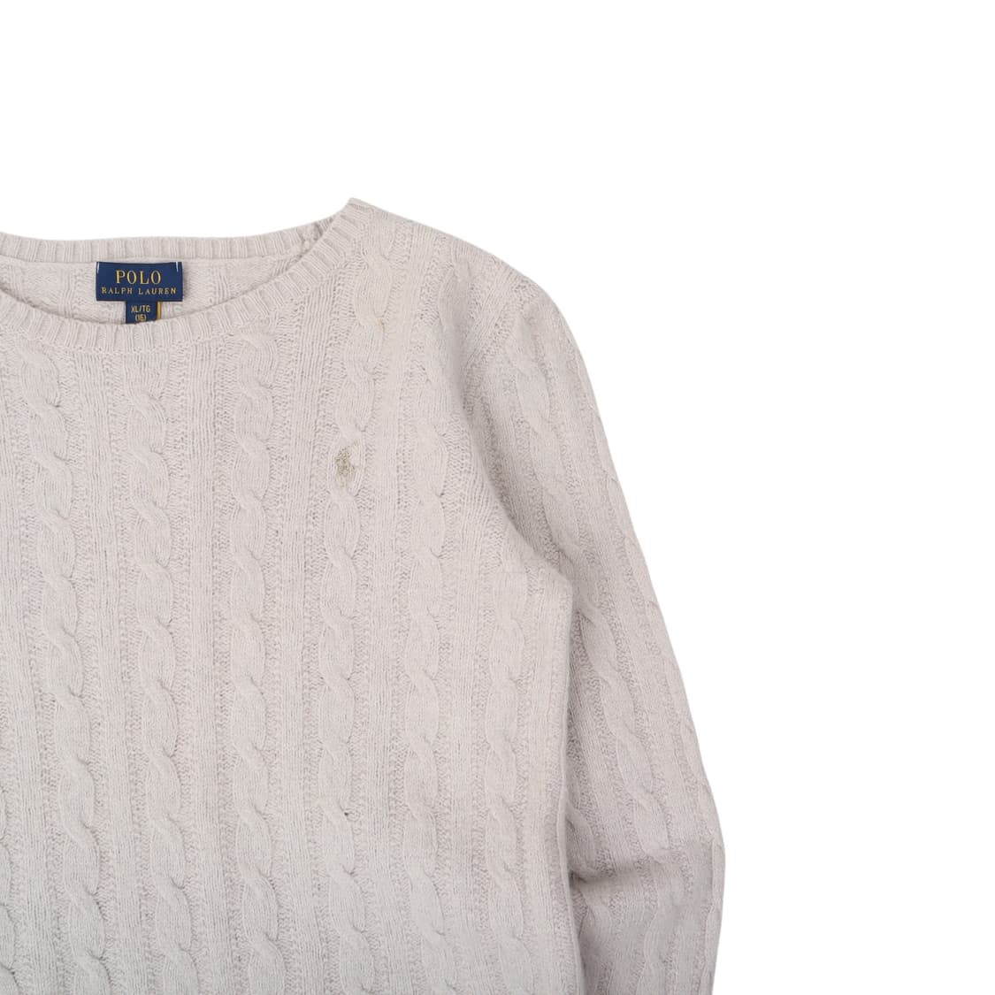 폴로 랄프로렌 크림 펄 케이블 니트 상품이미지3