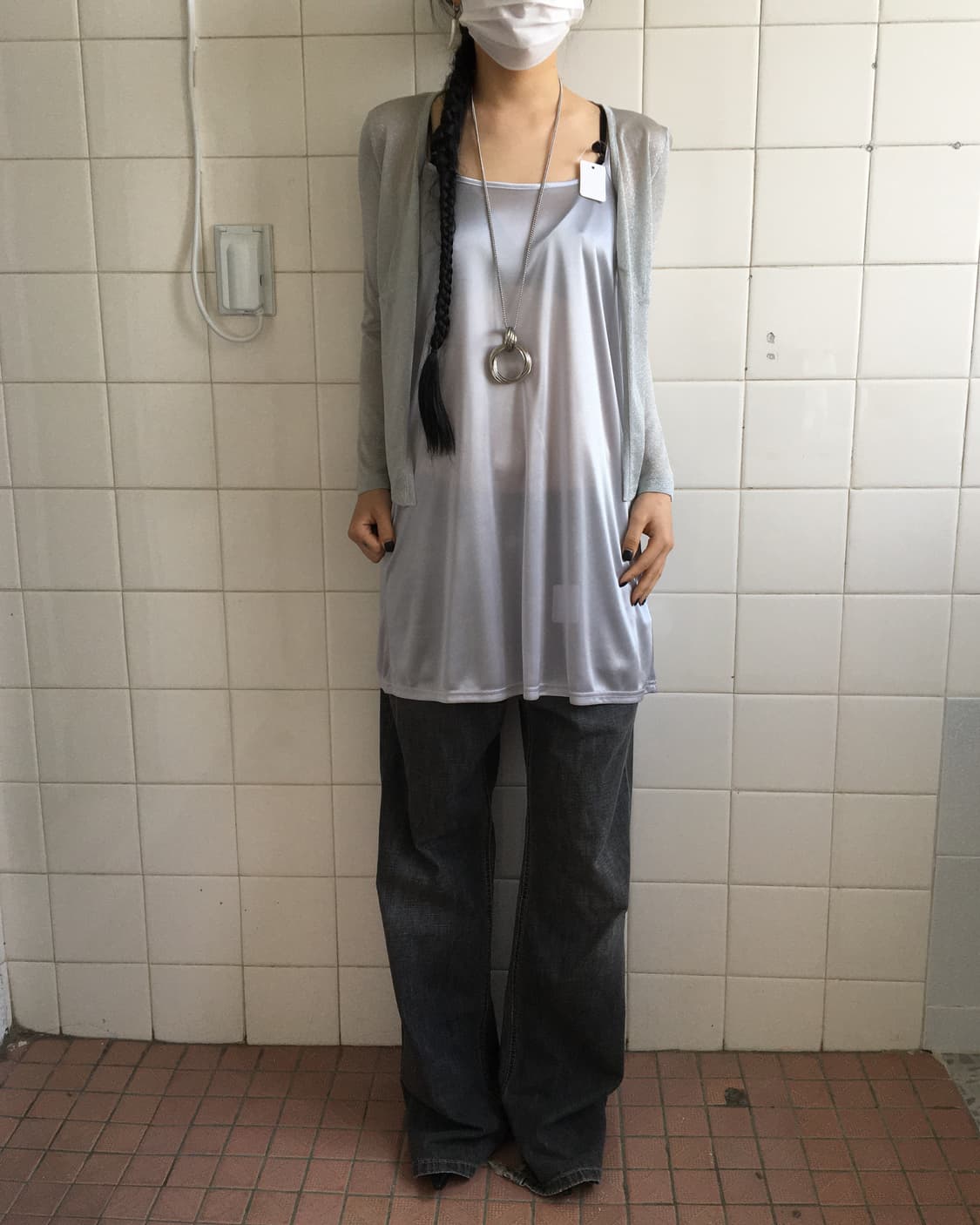 Glossy sliver mood sleeveless 상품이미지6