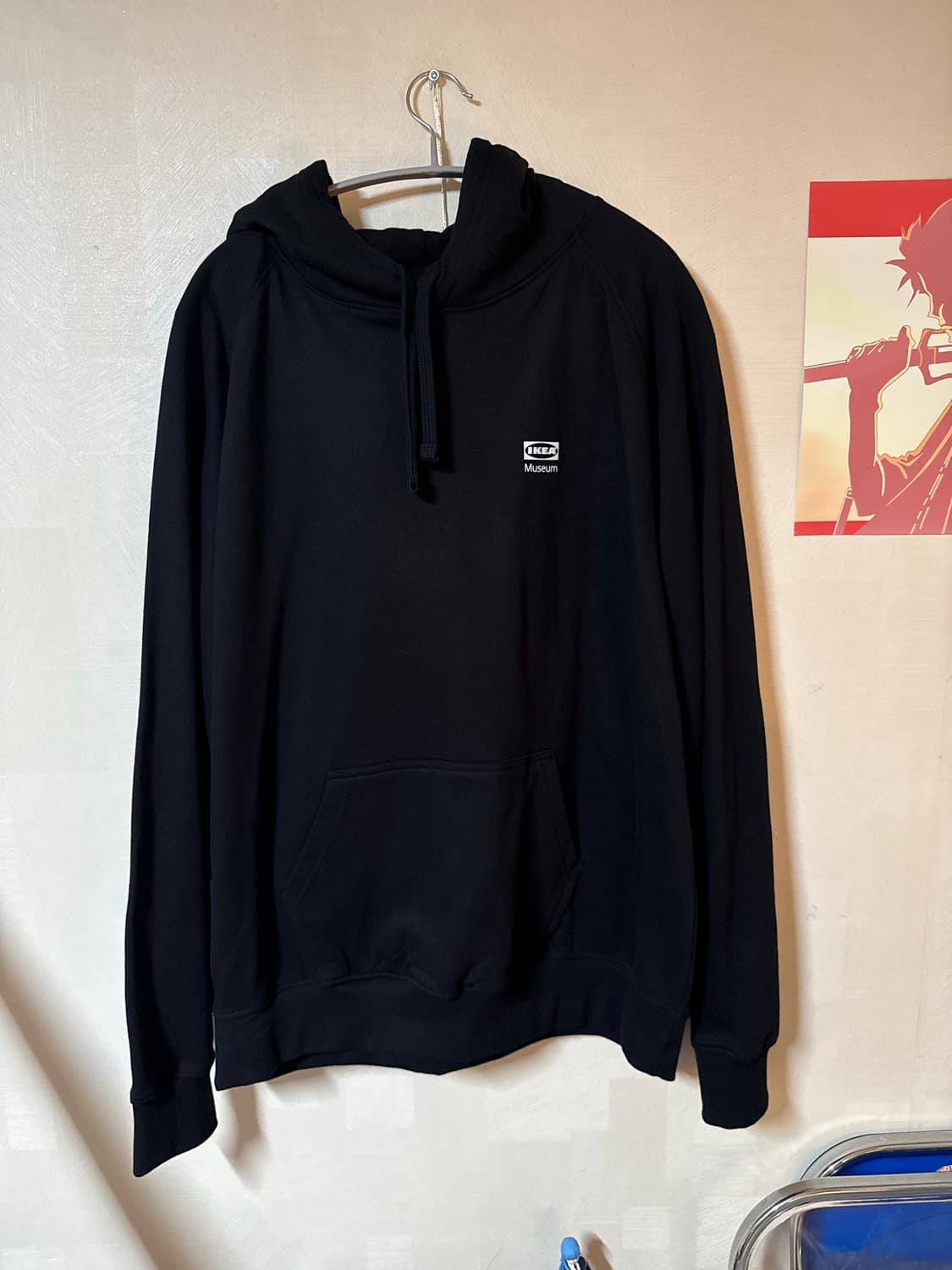 이케아 뮤지엄 후드 블랙 L 상품이미지1