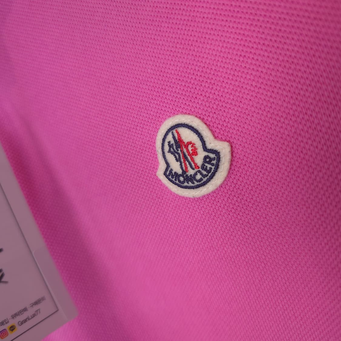 [중고/정품] 몽클레어 로고 패치 카라 티셔츠 상품이미지3