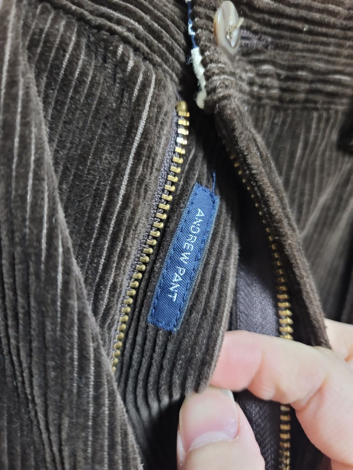 90년대 빈티지 폴로 앤드류 팬츠 코듀로이 다크브라운 상품이미지5