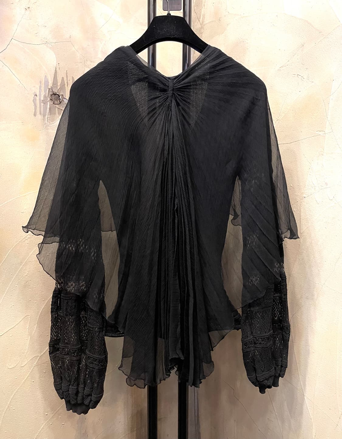 장폴고티에 블랙 시스루 블라우스 55~55반 상품이미지6