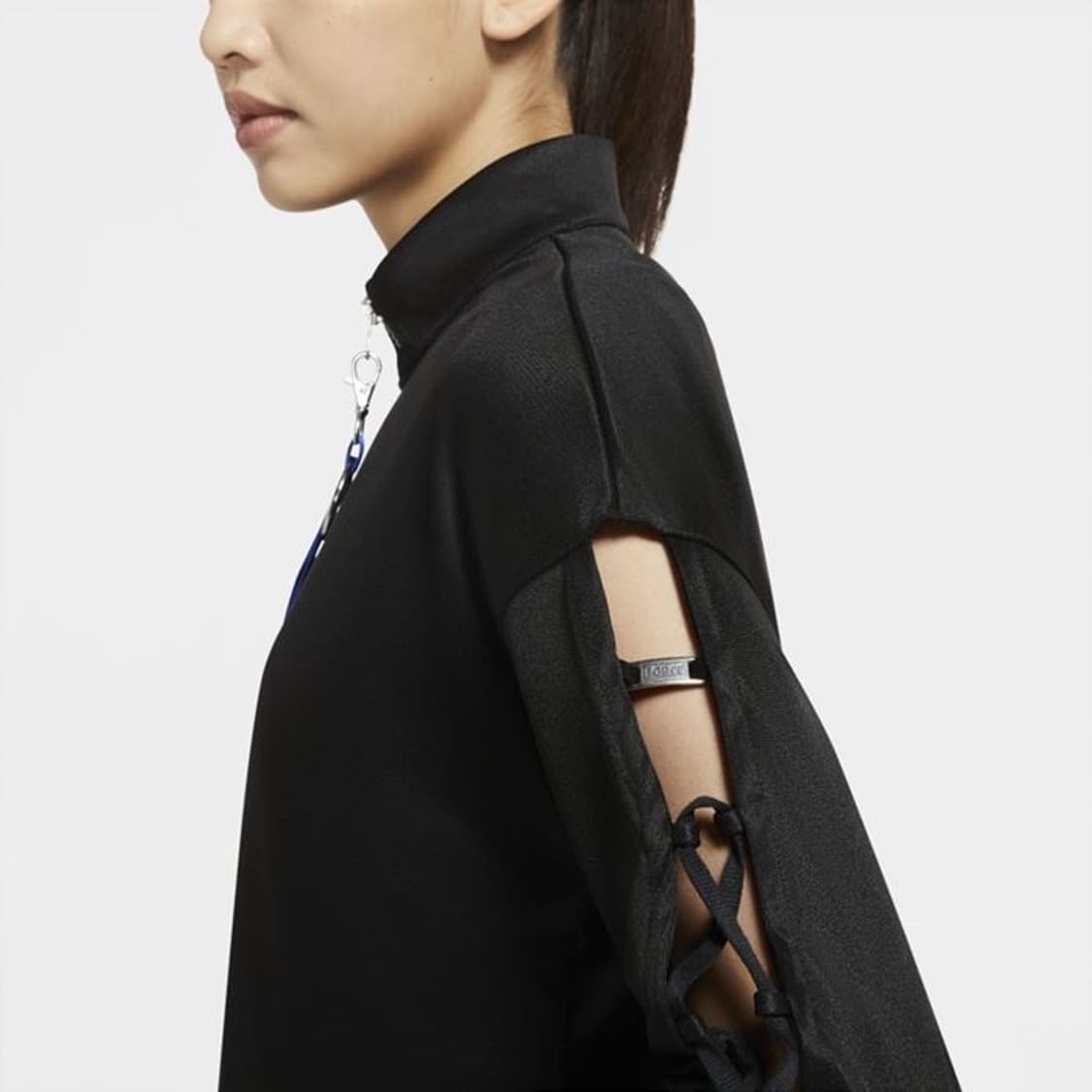 나이키 에어포스 사이드 스트랩 시스터 트랙 자켓 크롭 져지 L 상품이미지3
