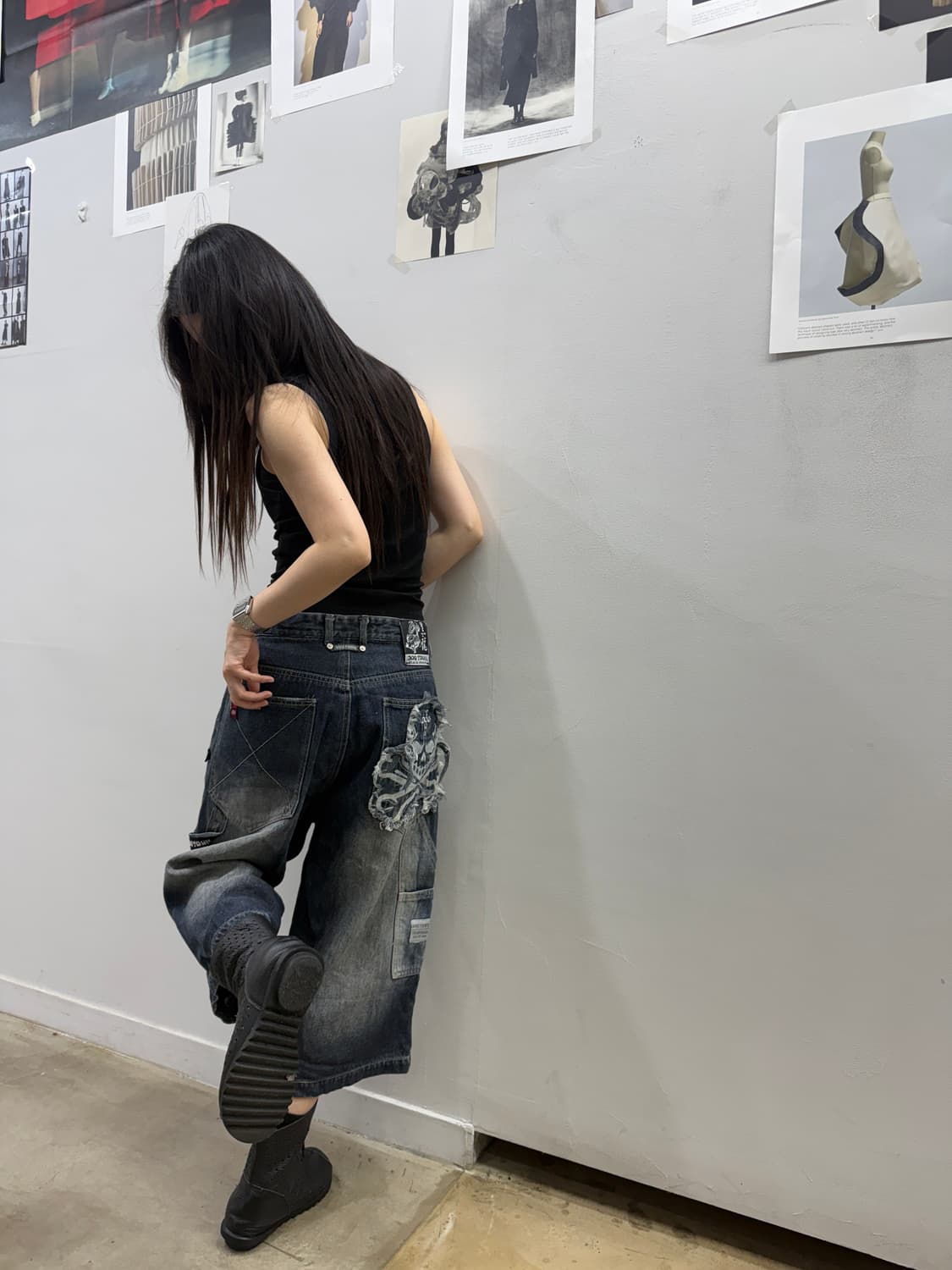 도그타운 그런지 워싱 데님 버뮤다팬츠 상품이미지2