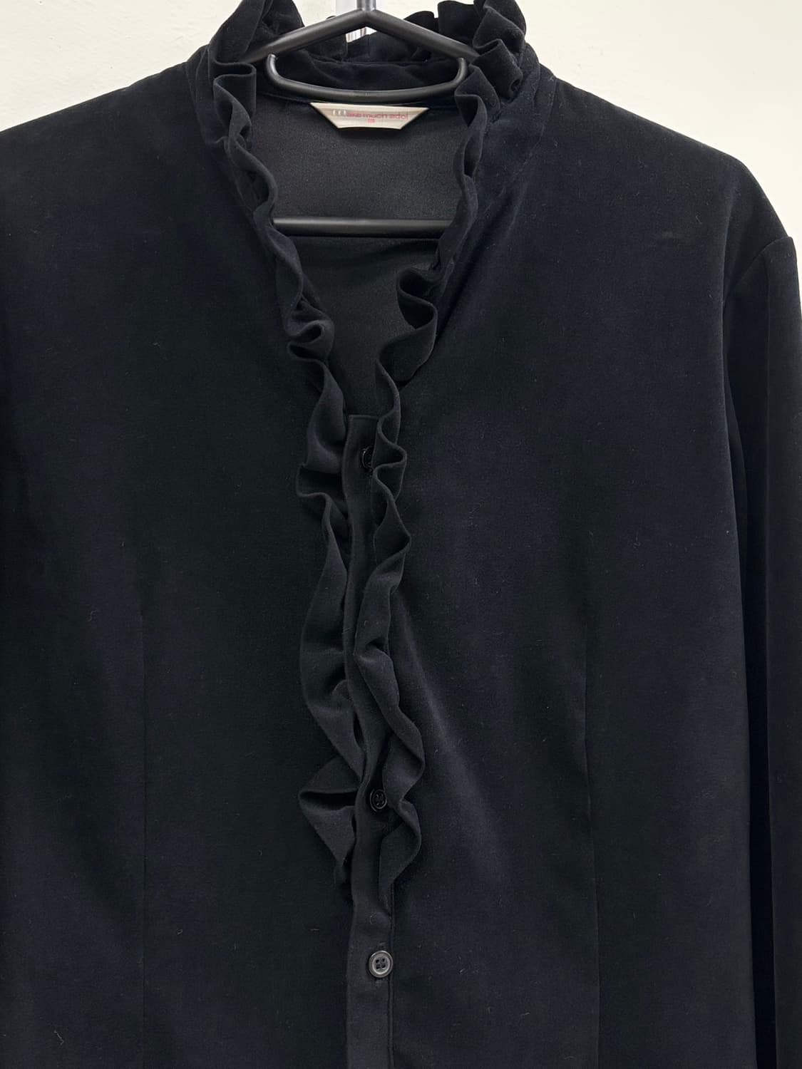 빈티지 벨벳 프릴 셔츠 상품이미지6