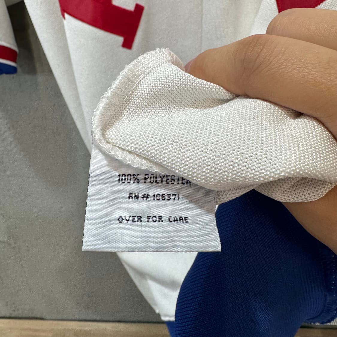 90s 미첼앤네스 필라델피아 식서스 반집업 져지 made in KOREA 상품이미지6