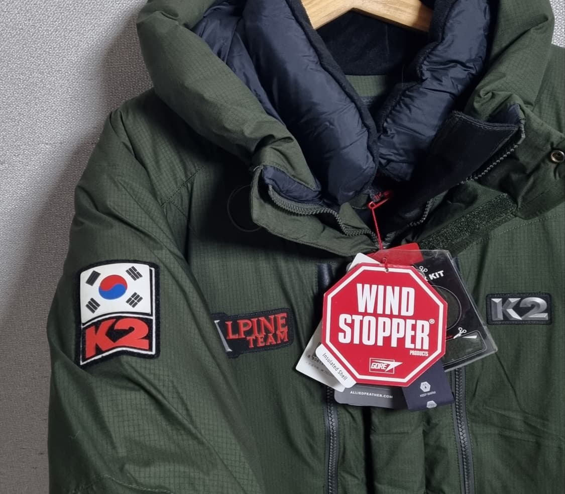 새상품) XXL (110) K2 800 카키 알파인 코볼트 대장 구스다운 상품이미지4