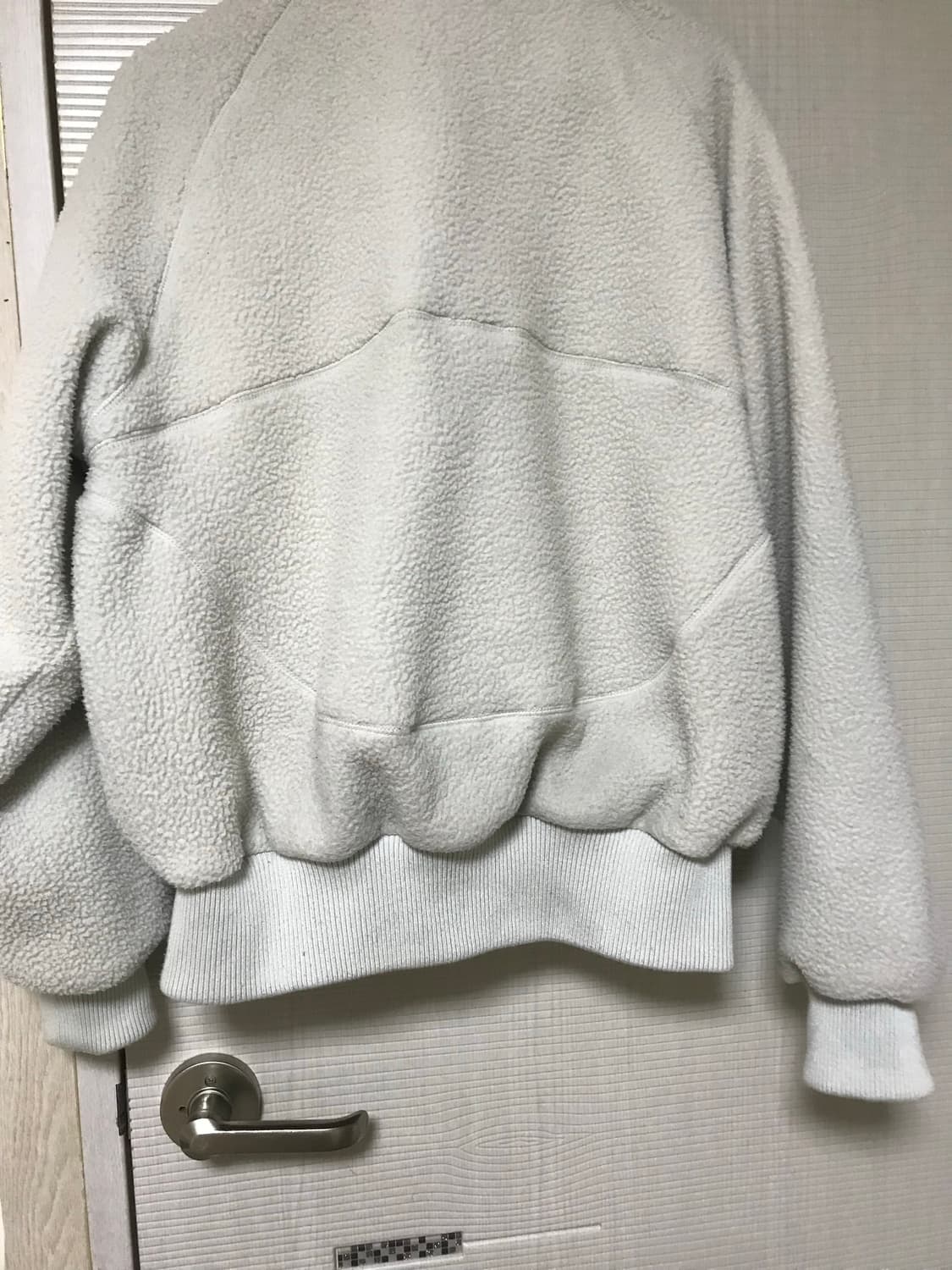 코이세이오 라운드 카라 플리스 재킷 라이트 그레이 후리스 상품이미지3