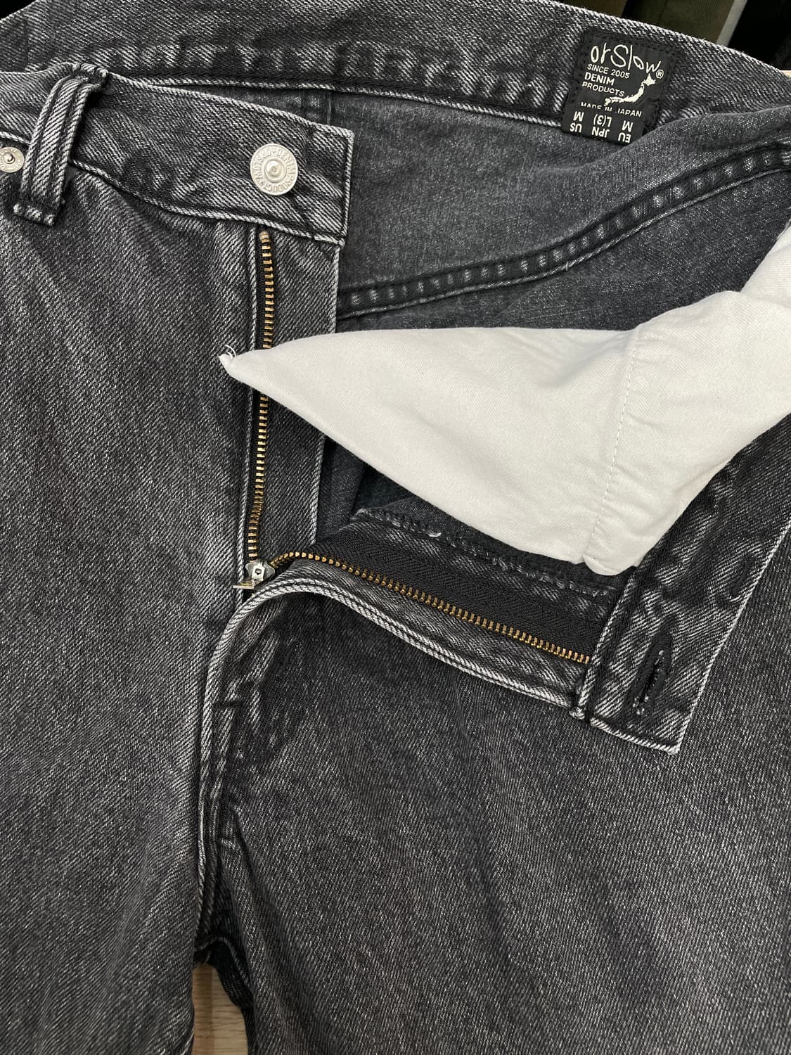 오어슬로우(orSlow) 107 아이비 핏 블랙 데님 상품이미지7