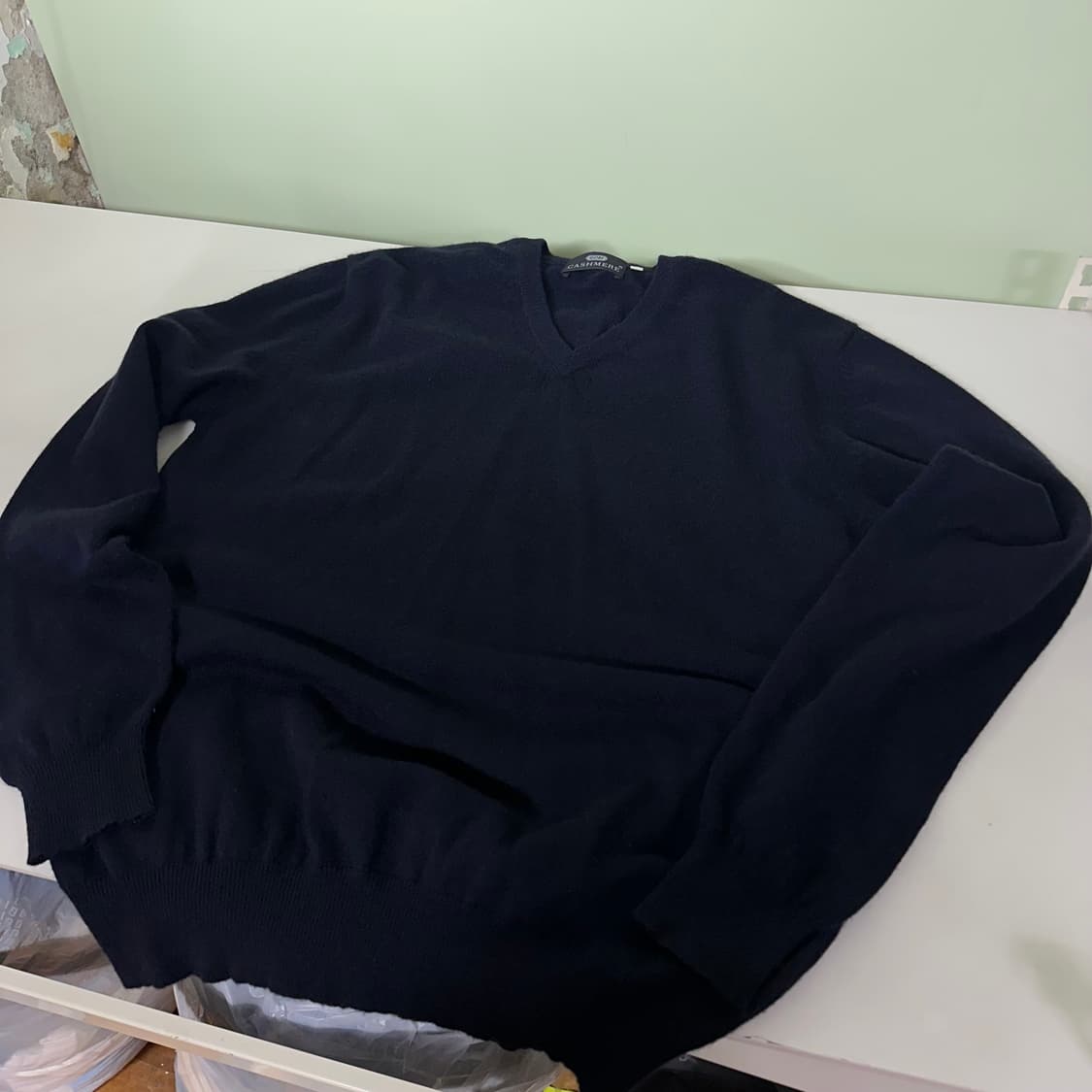 M 고비 GOBI 다크네이비 브이넥 캐시미어니트 상품이미지3