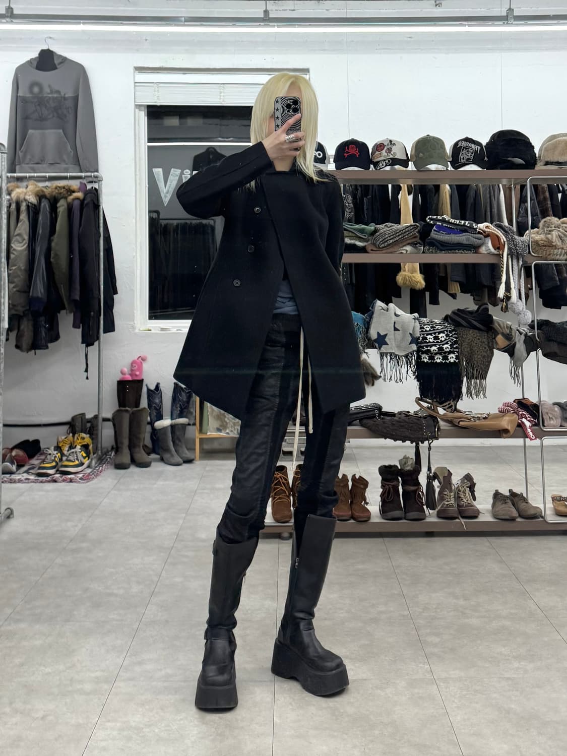 Costume National 오프셋 울 코트 상품이미지9