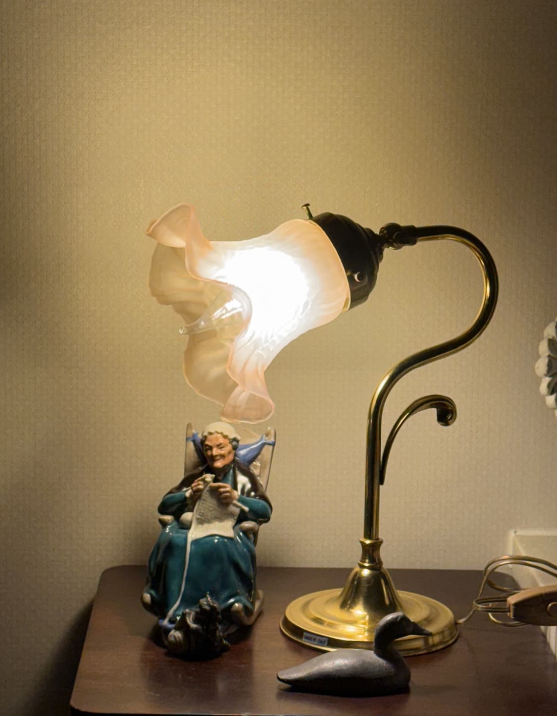 빈티지 이탈리아 황동 구즈넥 테이블 램프 상품이미지2