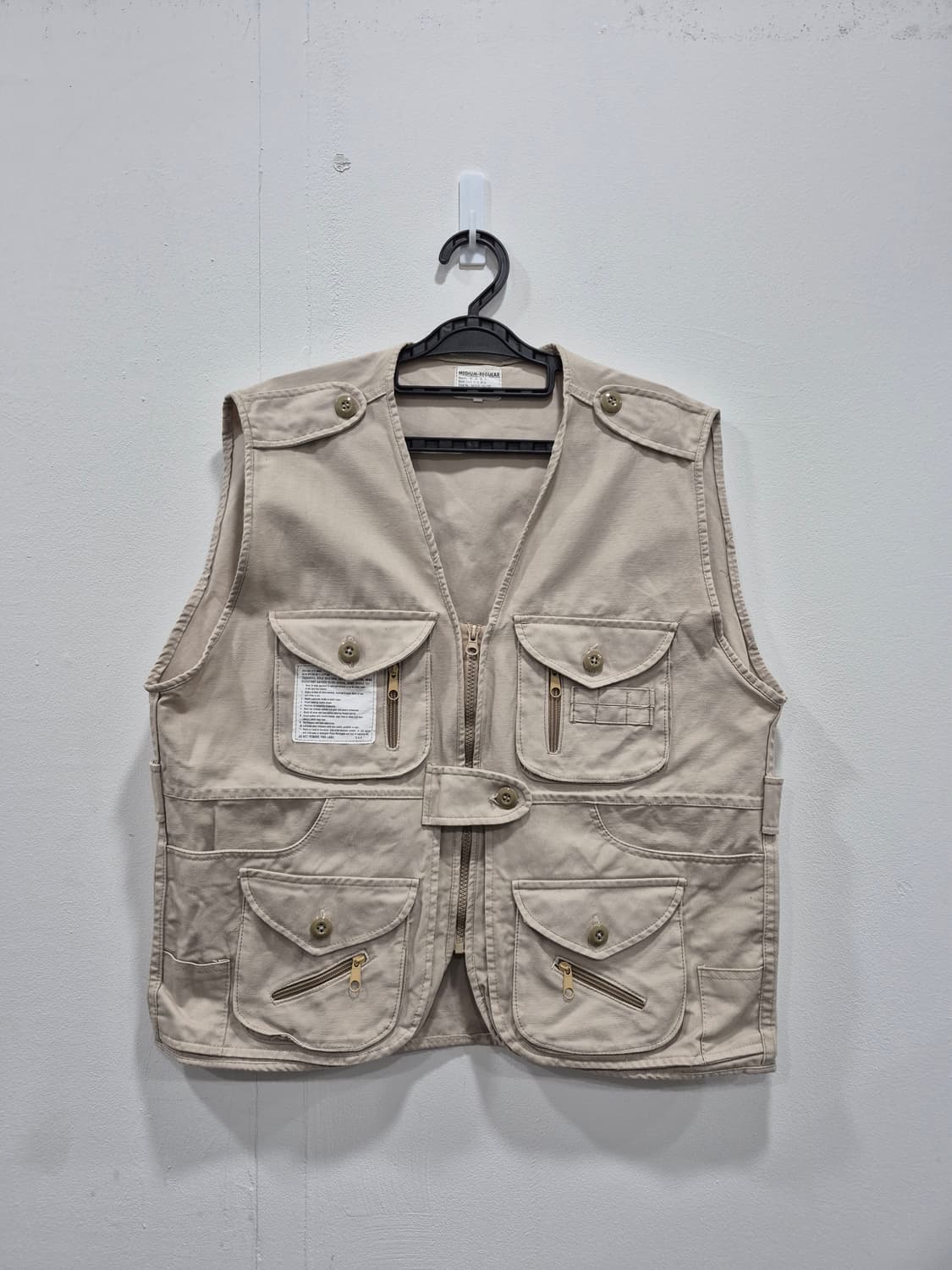 USA 아메리칸 빈티지 포켓 베스트 베이지색 남성 100사이즈 상품이미지1
