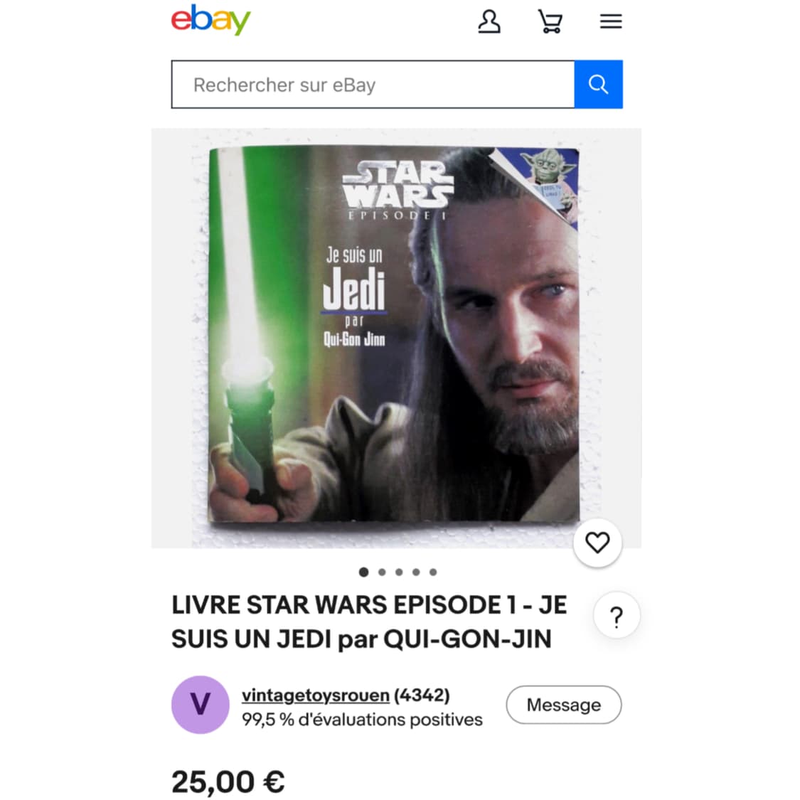 90s STAR WARS <Episode I: I Am a Jedi> 상품이미지8