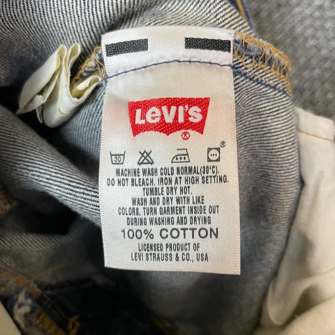 (28) 리바이스 501 진청 데님 팬츠 00s 상품이미지6