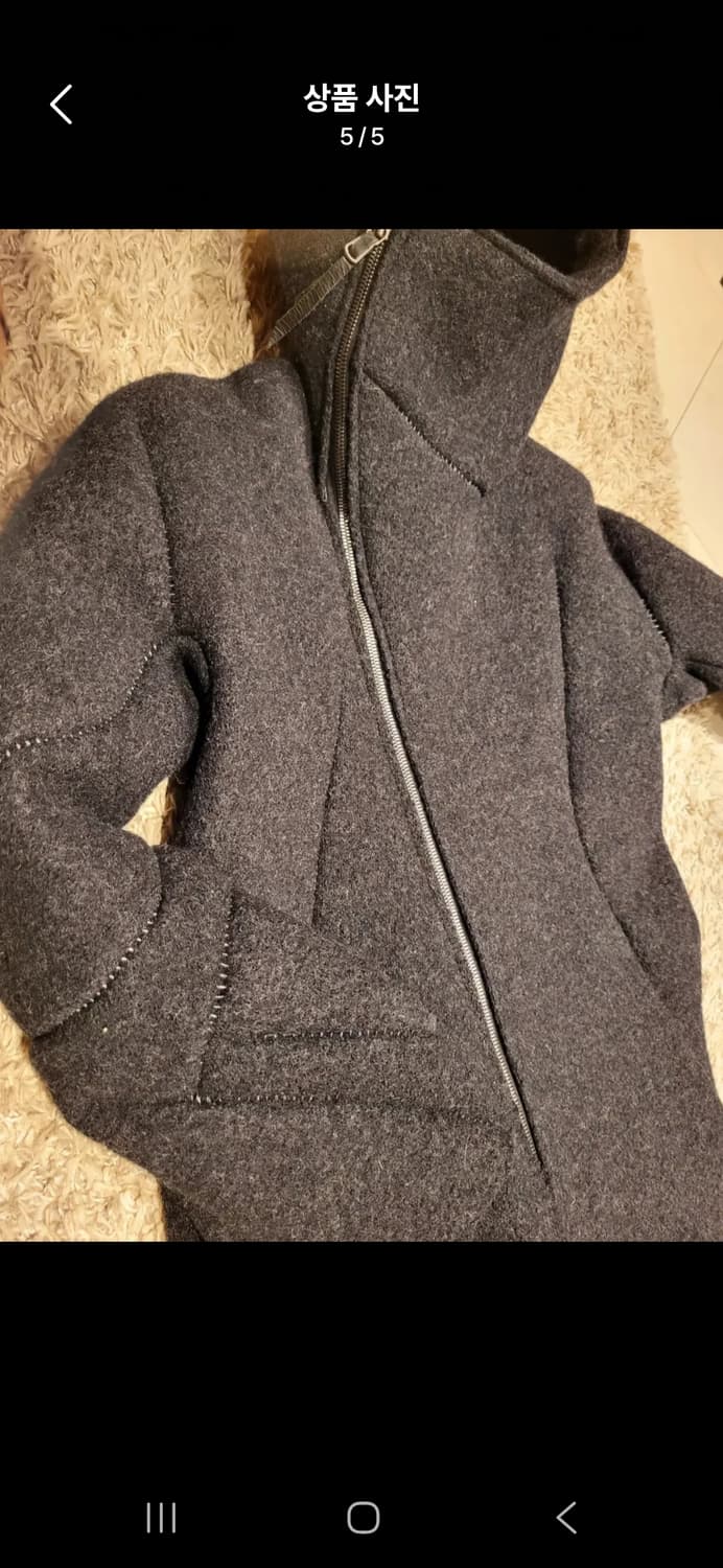 레온 엠마누엘 블랭크 (LEON EMANUEL) 디스토션 울 파카[48] 상품이미지5