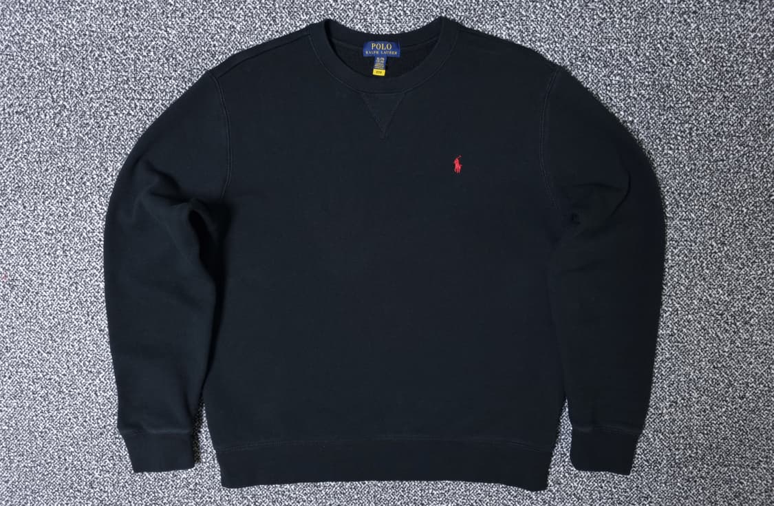 [무료배송][170]폴로 키즈 기모 맨투맨 긴팔티 성인가능 상품이미지1