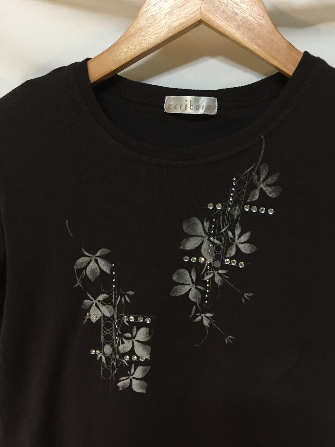 꽃큐빅 5부반팔 상품이미지2