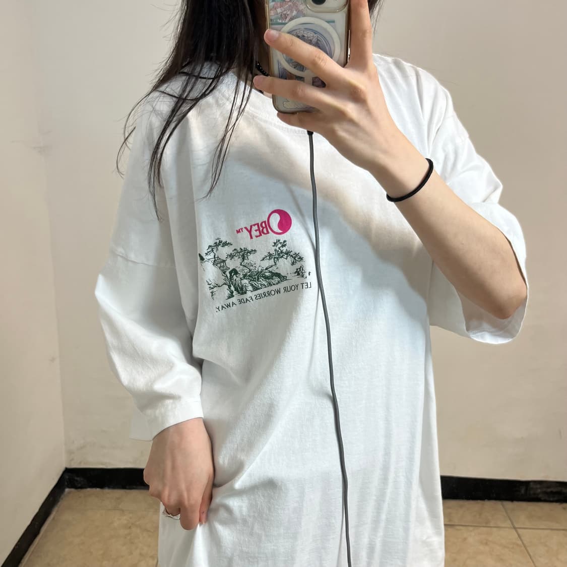 Obey white t-shirt  상품이미지2