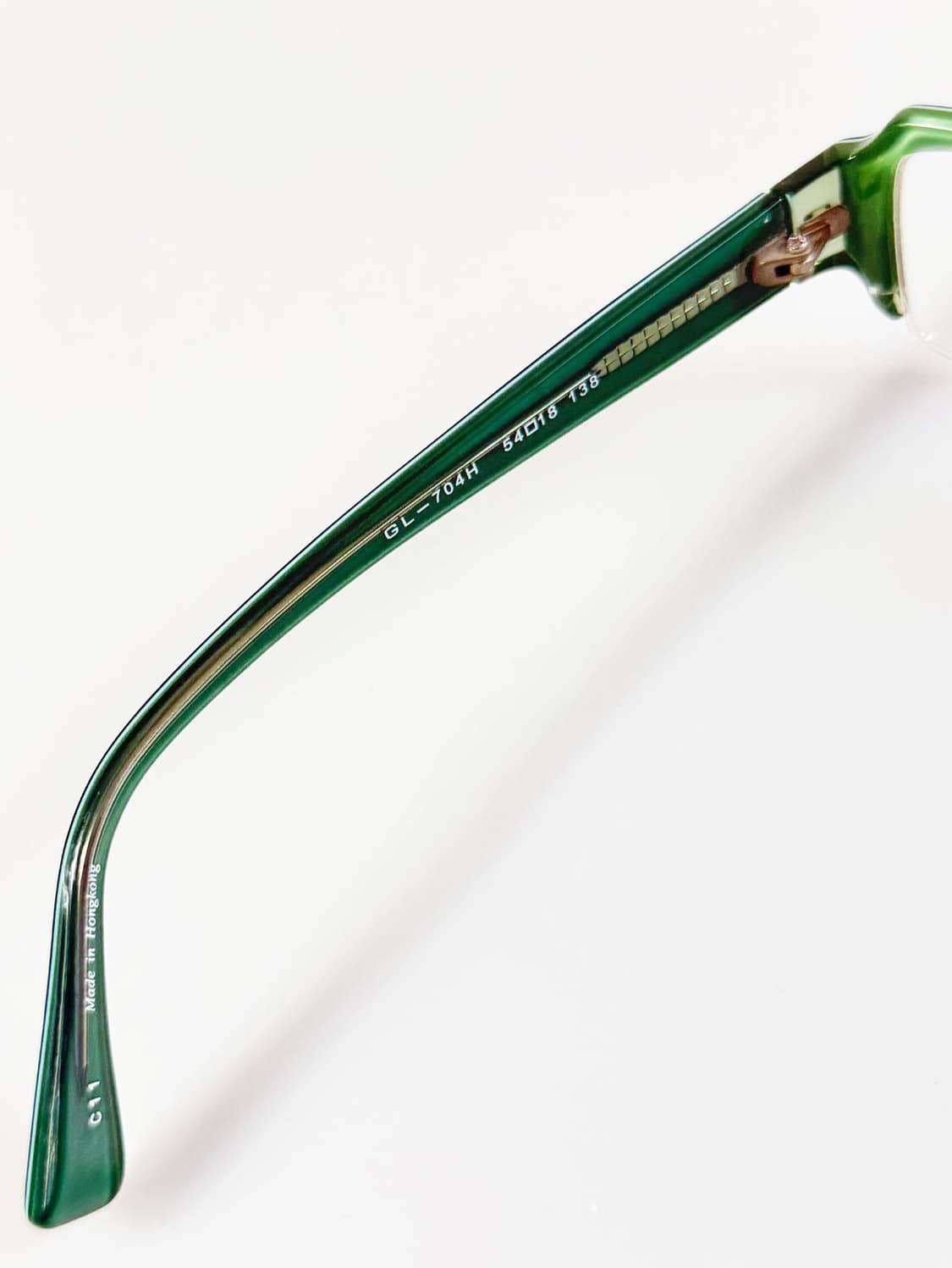 GALLAN 투톤 뿔테 반무테 스퀘어 빈티지 안경 상품이미지7