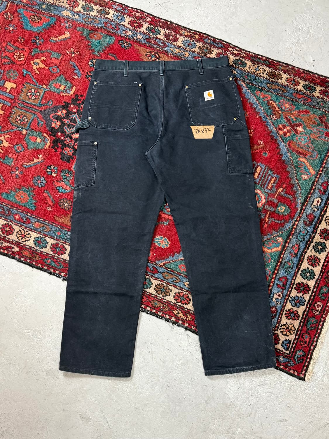 OG USA Made 칼하트 B01 더블니 블랙 칼하트 썩블니 좀비 상품이미지4