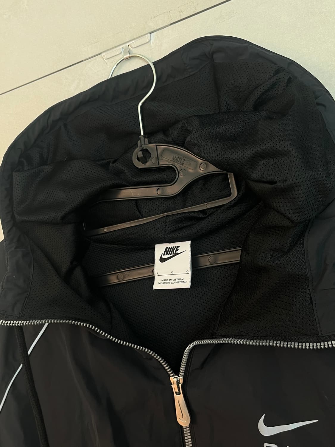 나이키 에어 풀 집 후드 우븐 바람막이 블랙 [L/100] 상품이미지10