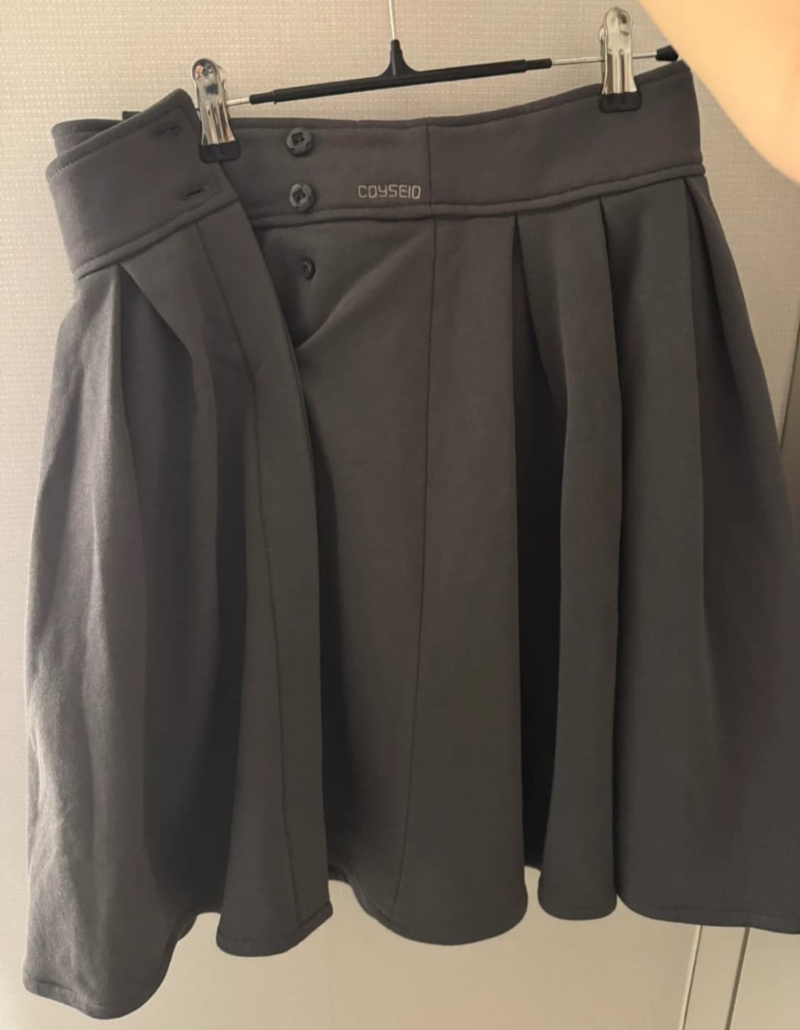 코이세이오 코지 스웻 랩 스커트 차콜 상품이미지5