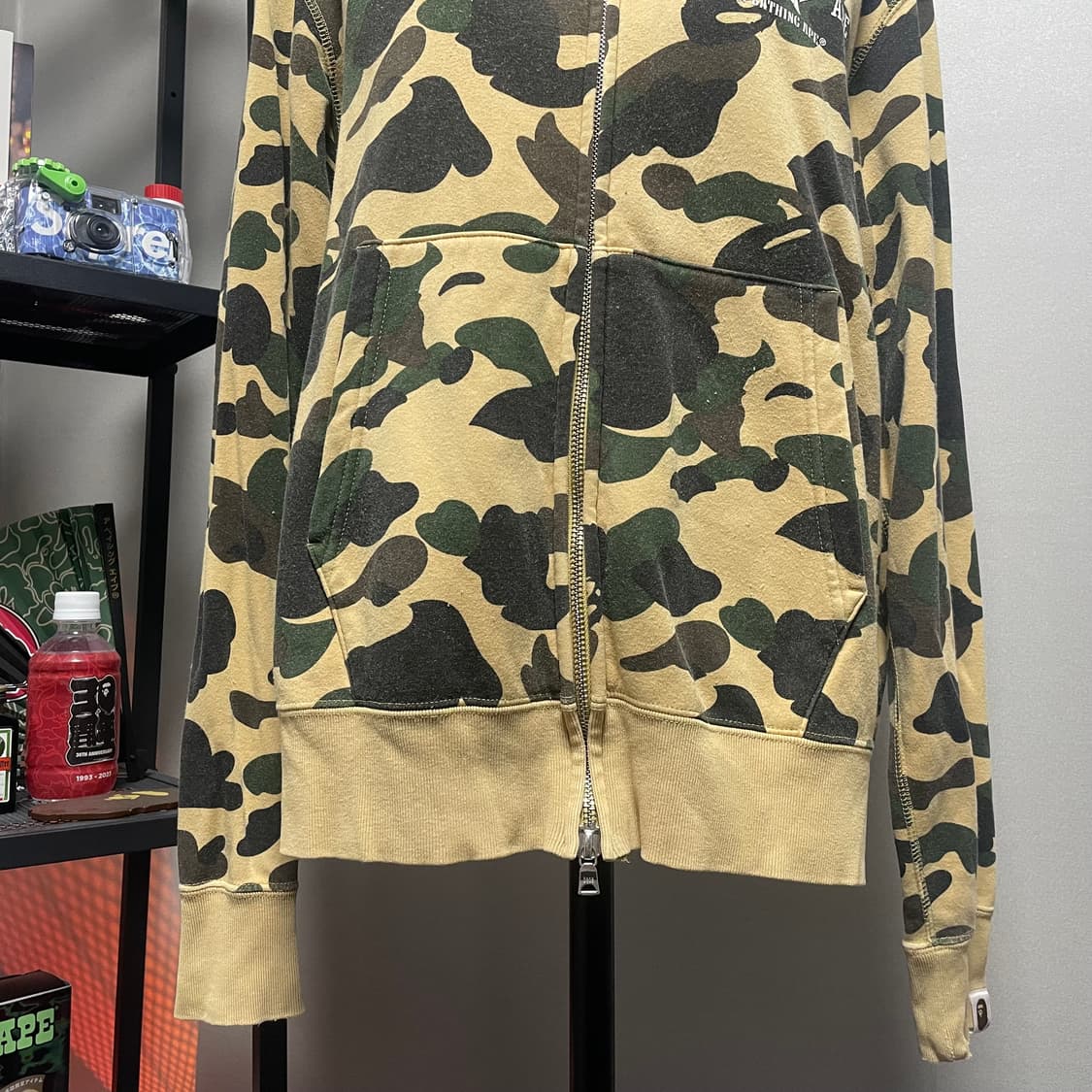 베이프 OG 1st 옐로우 카모 후드집업 상품이미지4