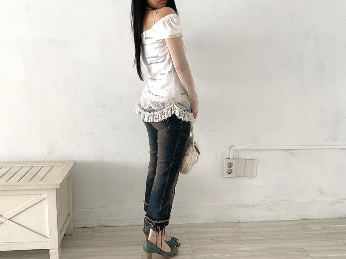 OZZ ON Denim Capri Pants 상품이미지6
