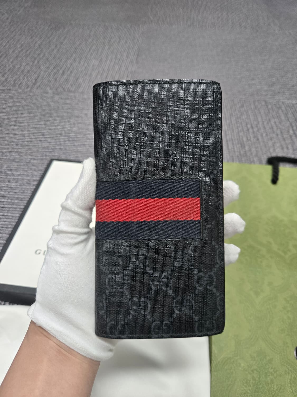 [특가][정품] 구찌 웹삼선 장지갑 상품이미지1