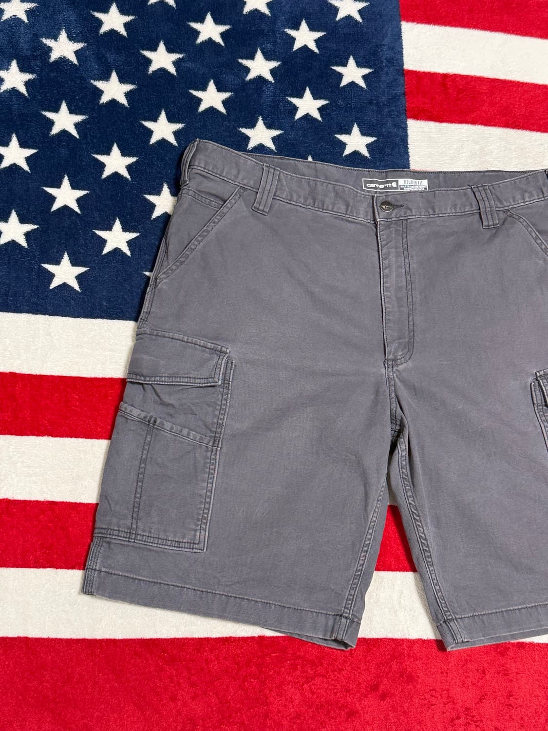Carhartt 칼하트 덕캔버스 카고 워크 빈티지 하프팬츠 [40] 상품이미지8
