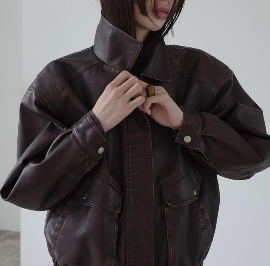 londonflat 런던플랏 바이커워싱자켓  상품이미지2