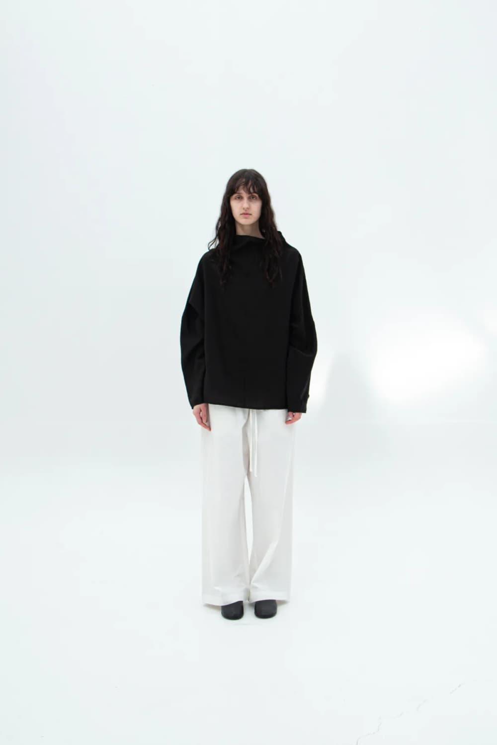 오브헤덴 OPHEDEN 스탠드 카라 블라우스 Black 상품이미지8