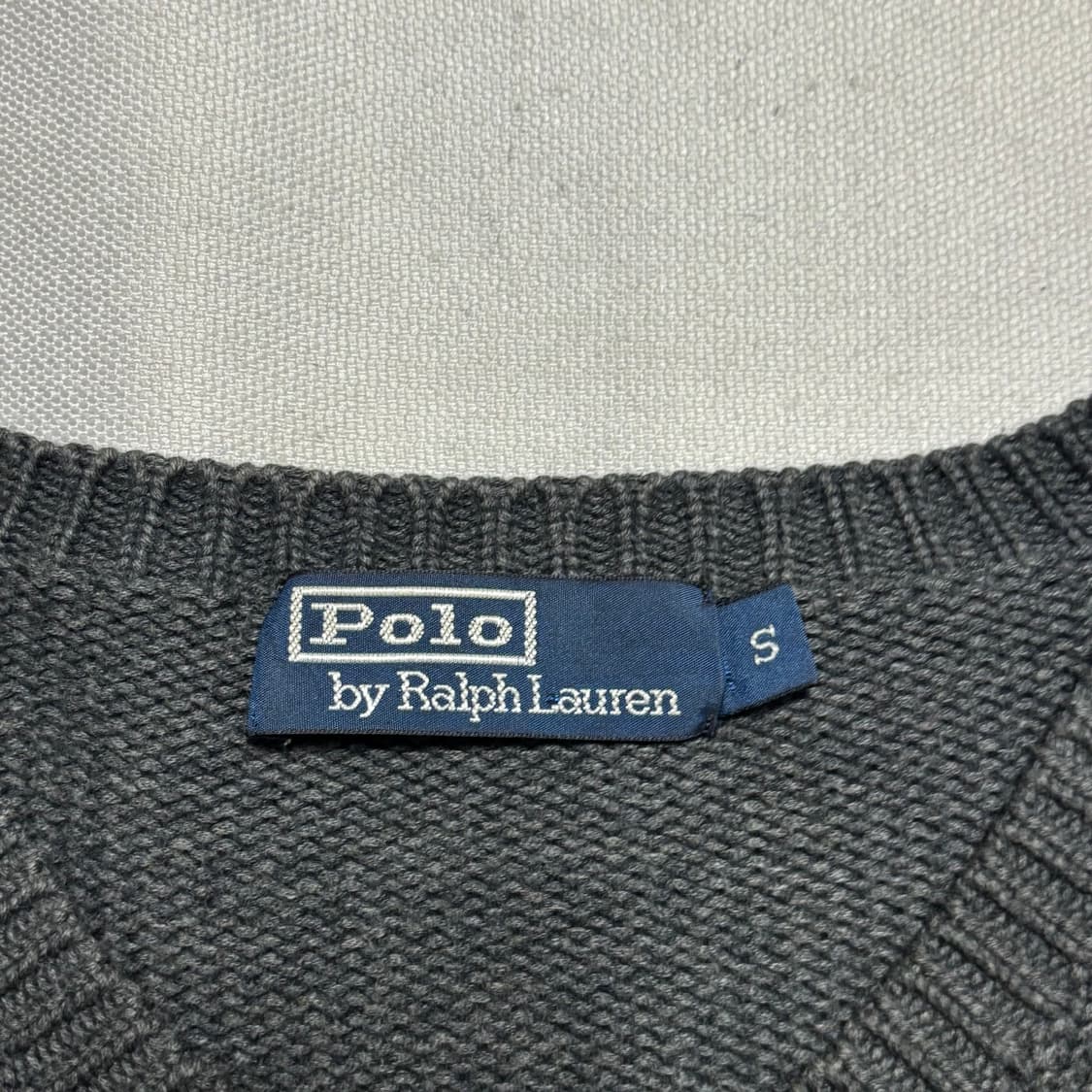 폴로랄프로렌 챠콜 코튼 스웨터 상품이미지4