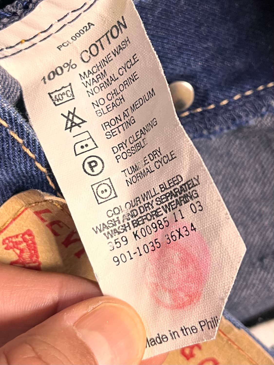 리바이스 타입원 901 데님팬츠 W36 L34 상품이미지5