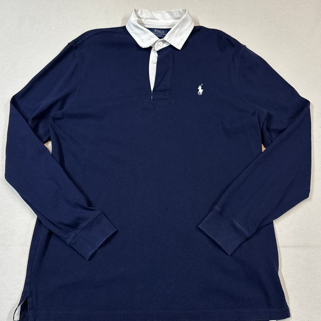 L) 폴로 랄프로렌 아이코닉 럭비 셔츠 네이비 긴팔 신형 상품이미지2