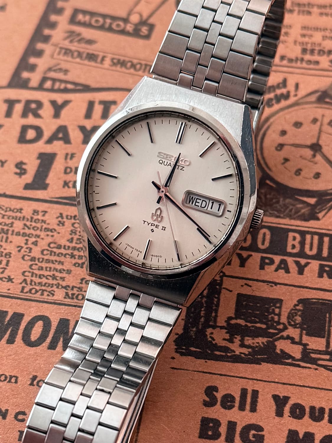 세이코 Seiko 쿼츠 Type 2 데이 데이트 상품이미지1