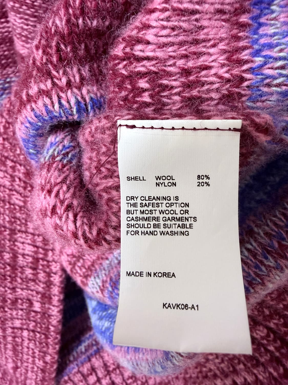 비바스튜디오(vivastudio) 멀티컬러 니트 오버핏 상품이미지5