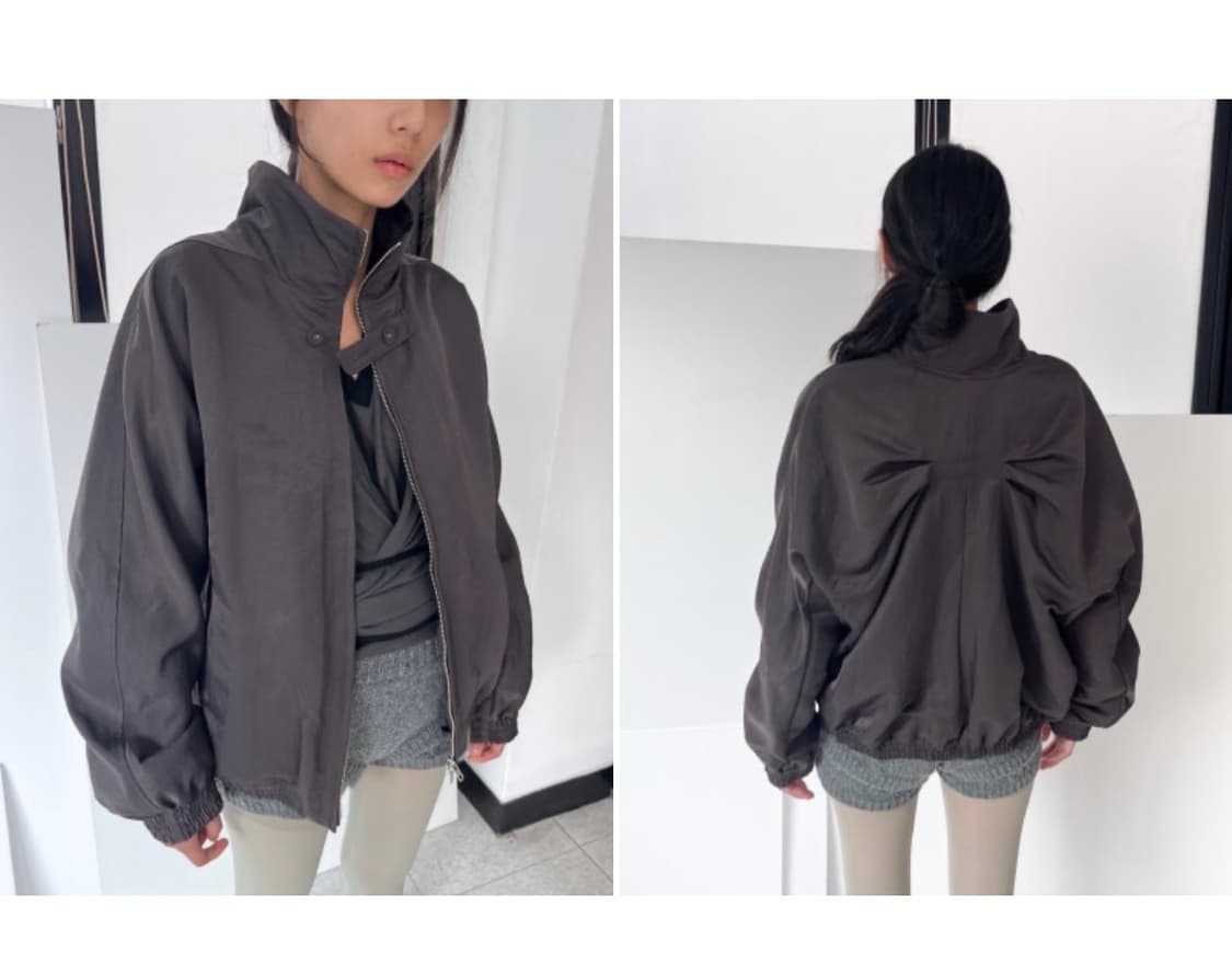 구해요) Wingbone pintuck bomber jacket (dee 상품이미지1