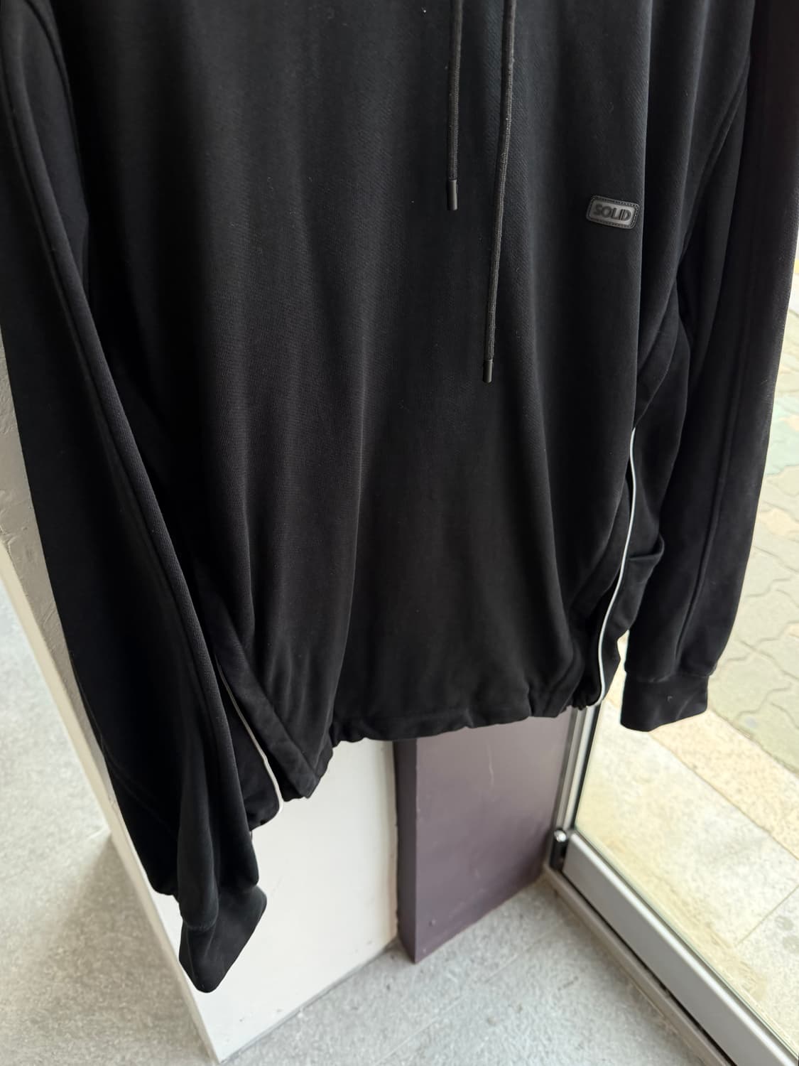 50/ 솔리드옴므 23-24FW 확장패널 후드티 상품이미지5