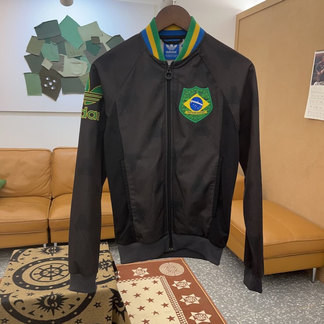 아디다스 올드스쿨 스포티 브라질 져지 집업 자켓 85 C08705 상품이미지3