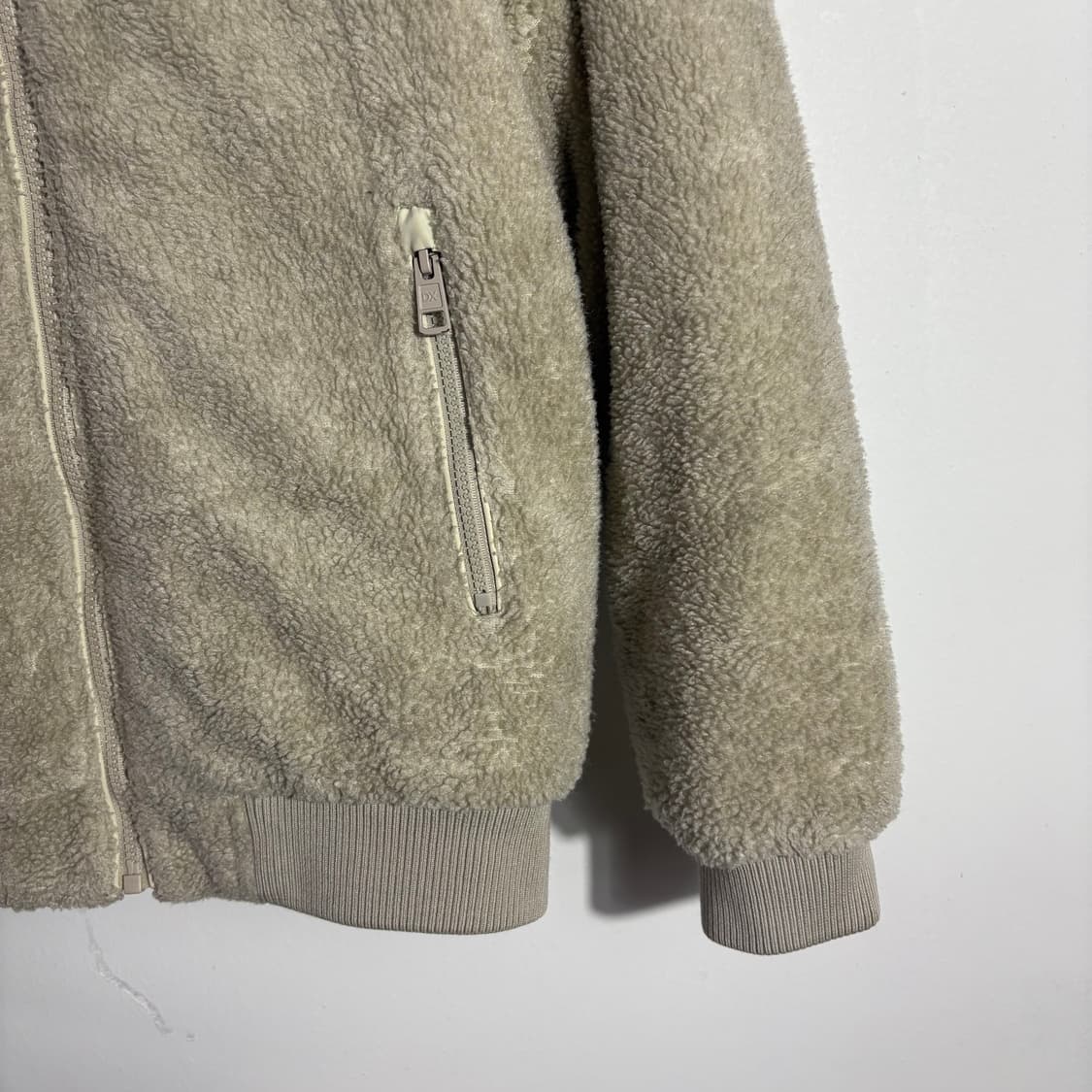 디스커버리 빈티지 베이지 보아 플리스 후드 집업 (무료배송) 상품이미지3