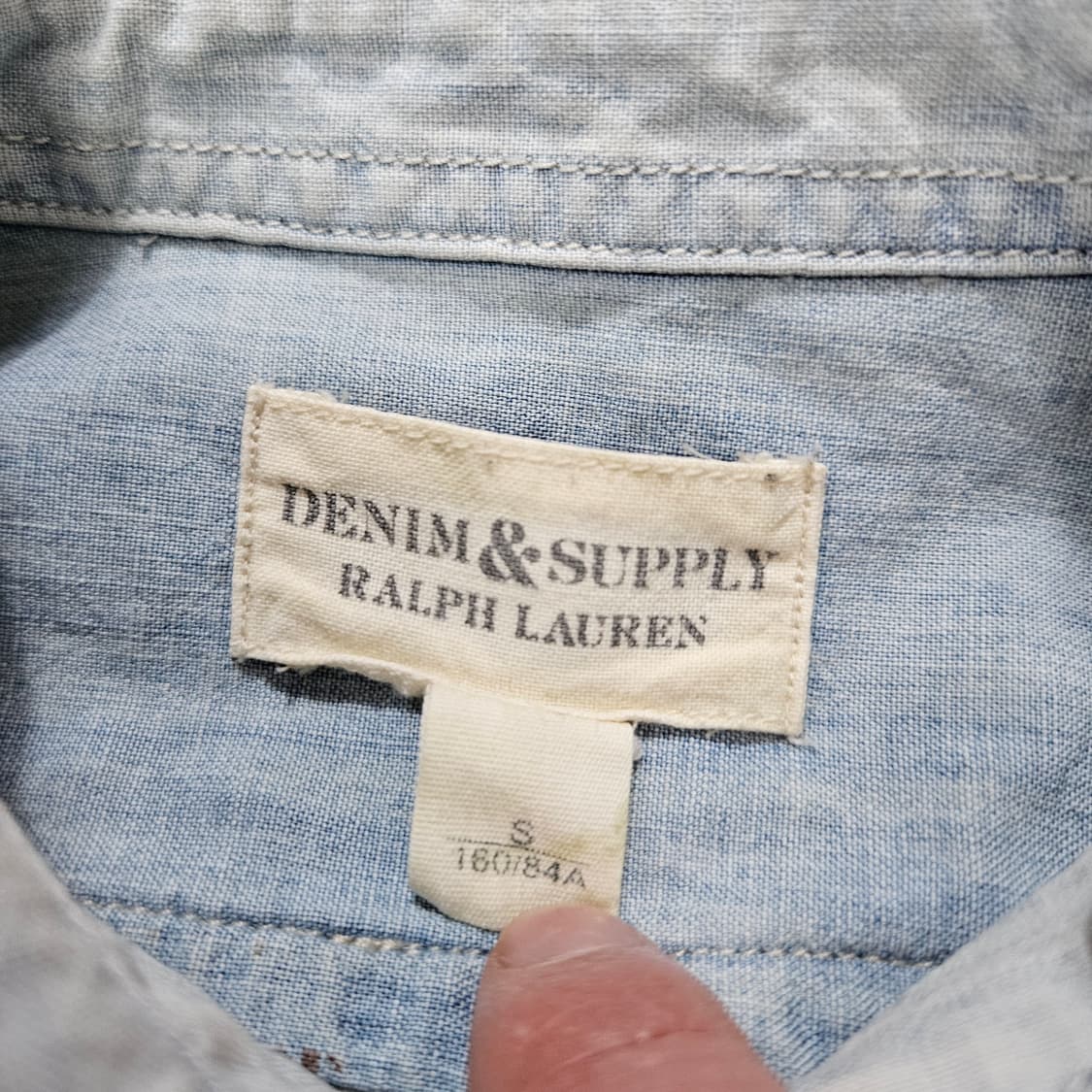 데님앤서플라이 성조기 샴브레이 셔츠 S 상품이미지4