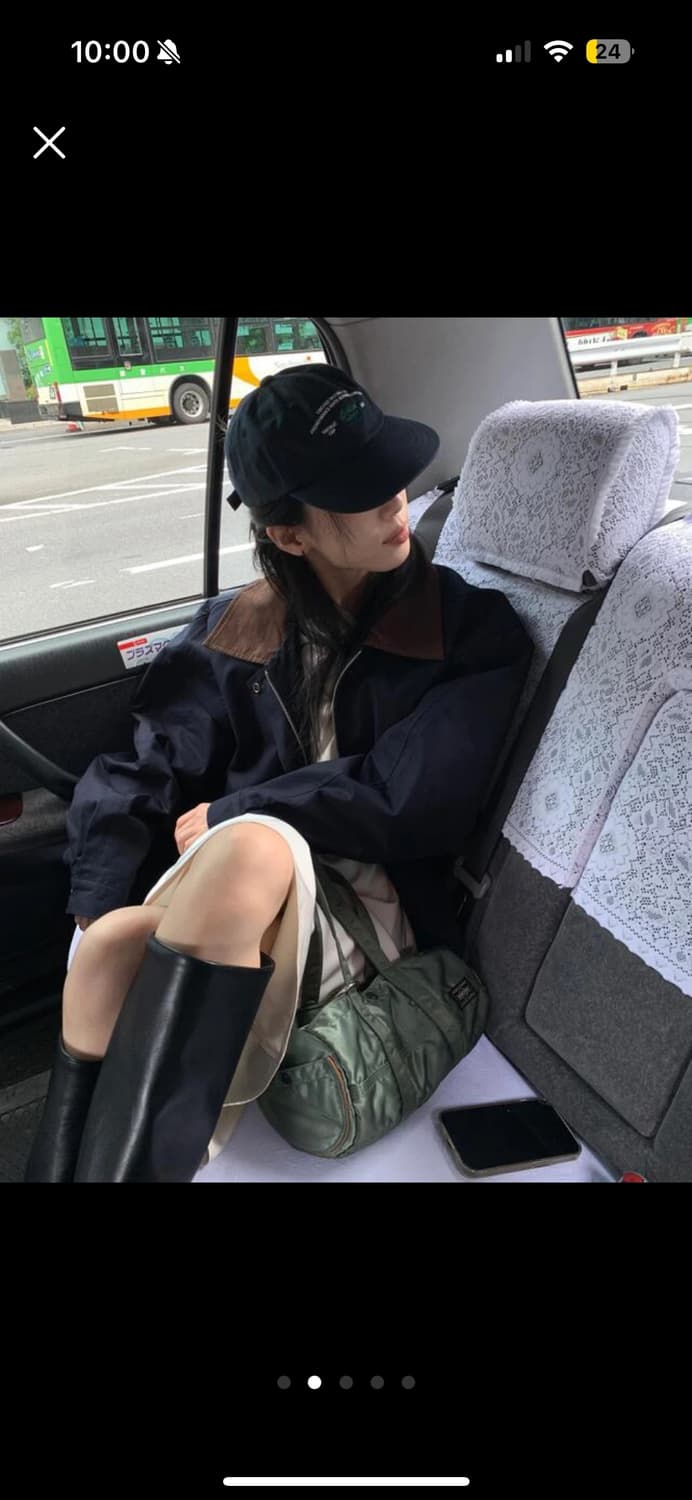 릿킴 배색 블루종  상품이미지2